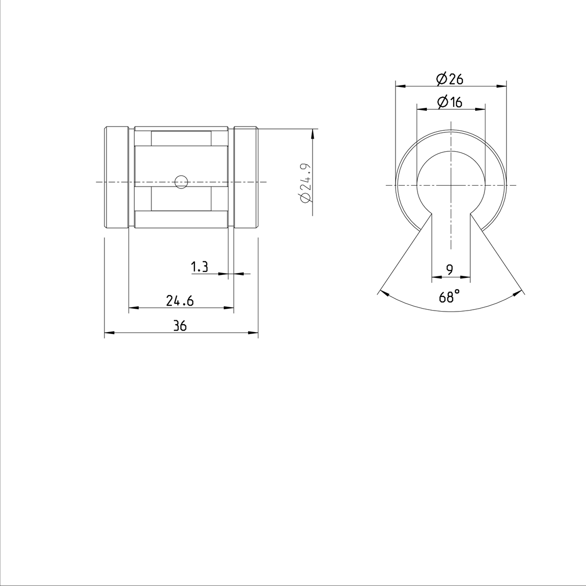 Суперлинейная втулка Bosch Rexroth KBB-O-16-DD [R067321640]