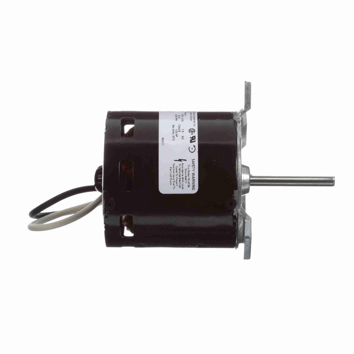 FASCO Draft Inducer Motor, 1/30 HP, 1 Ph, 60 Hz, 115 V, 3200 RPM, 1 Speed, 3.3" Diameter, OAO - D1196