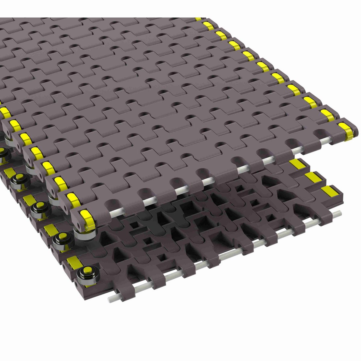 Rexnord 7956B Side-flexing Flush Grid, Material: Brown High Performance, Width: 12in, Pitch: 1.25in - 81450681