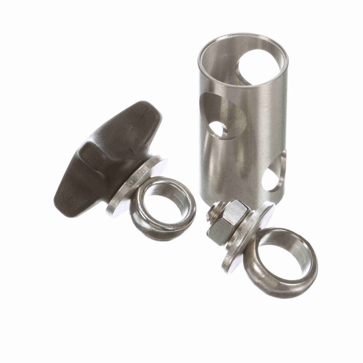 System Plast Cross Block for 5/8-in round x 3/4-in round w/ 1 Knob and 1 Nut - VG-621SNK-58-34