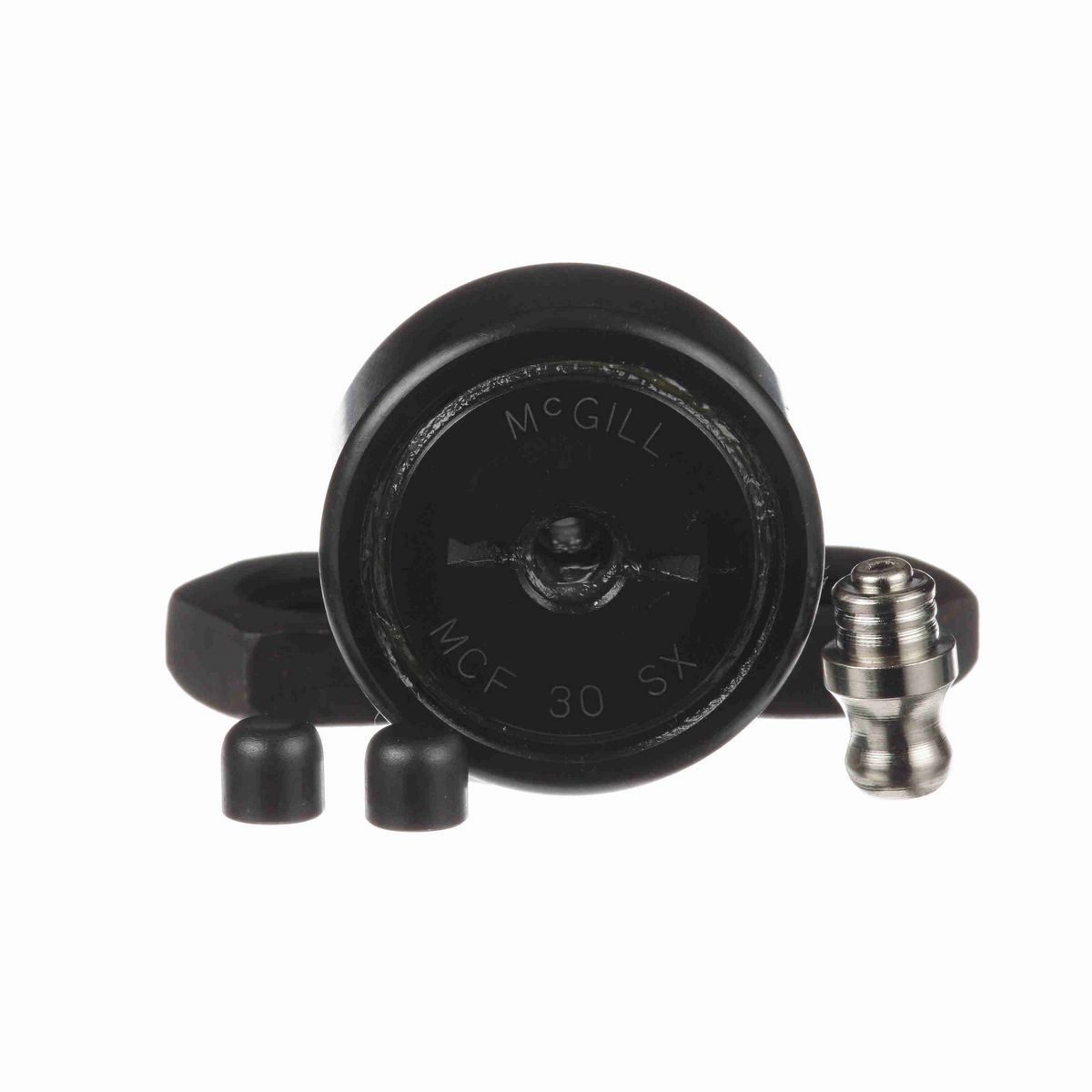 Опорный ролик с цапфой McGill CAMROL MCF 30 SX, цилиндрический, с уплотнением, со шлицем под отвёртку, метрический