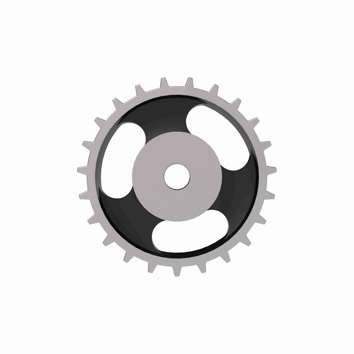 Rexnord 881 Series Solid One Piece Cast Iron Sprocket with 23 Teeth and a 3/4in Round Rough Stock Bore (RSB) - 401-287-2