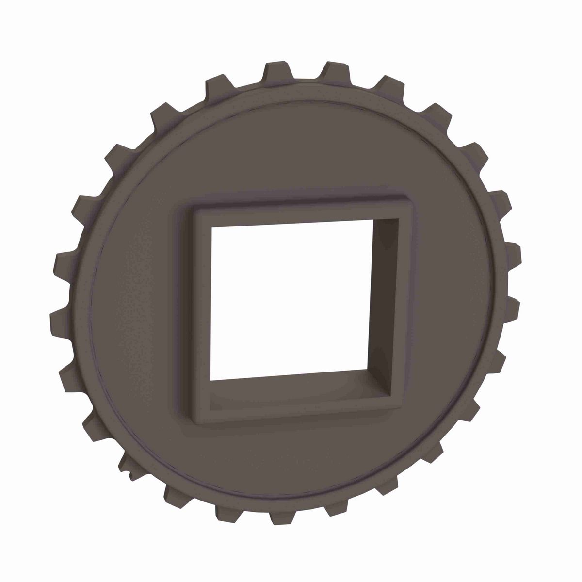 Rexnord 5930 Series Solid One Piece Molded Acetal Sprocket with 25 Teeth and a 60mm Square Bore - 114-694-2