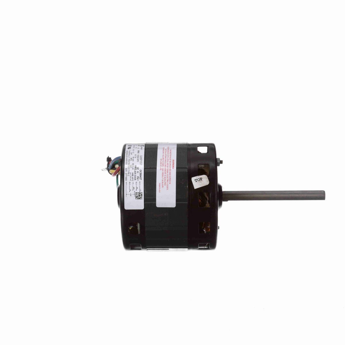Century OEM Replacement Motor, 1/5 HP, 1 Ph, 60 Hz, 115 V, 1050 RPM, 4 Speed, 42 Frame, OPEN - OCB6427