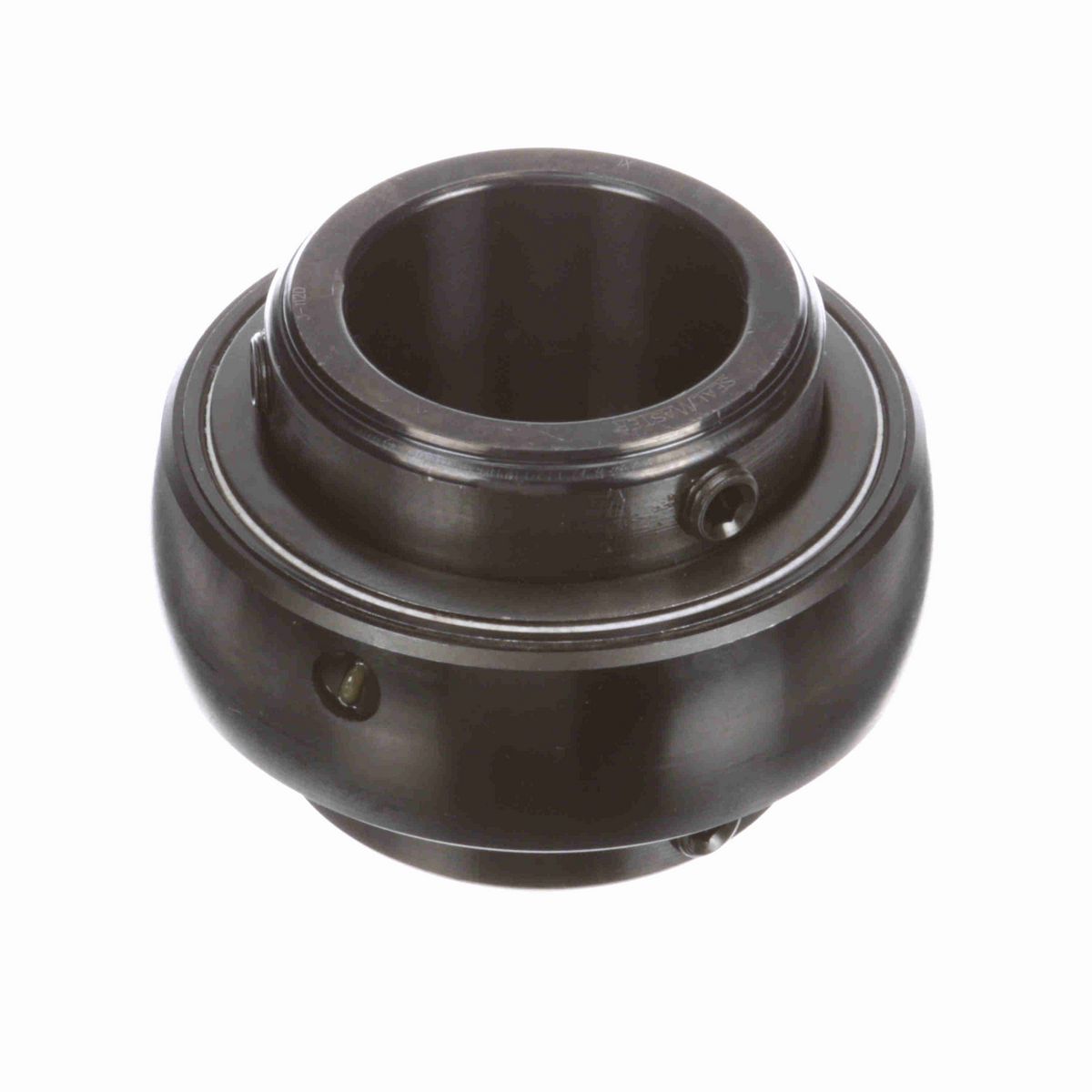 Sealmaster Mounted Insert Only Ball Bearing - 52100 Bearing Steel, Black Oxided - Double Setscrew Lock - 3-112D