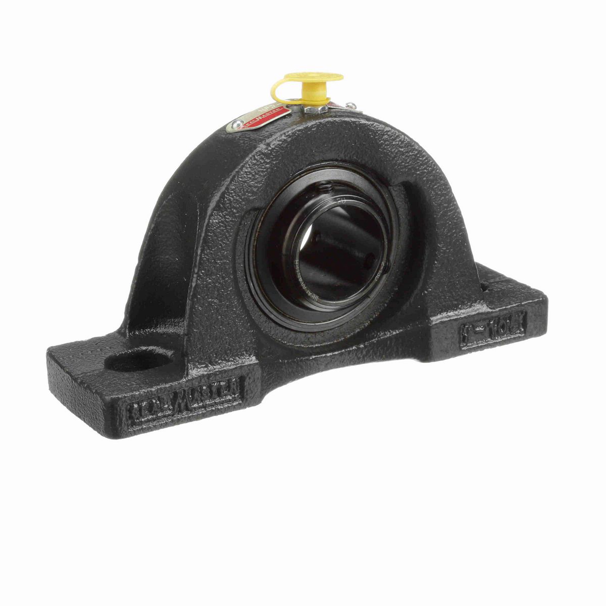 Sealmaster Mounted Cast Iron Two Bolt Pillow Block Ball Bearing - 52100 Bearing Steel, Black Oxided - Double Setscrew Lock - NPD-19