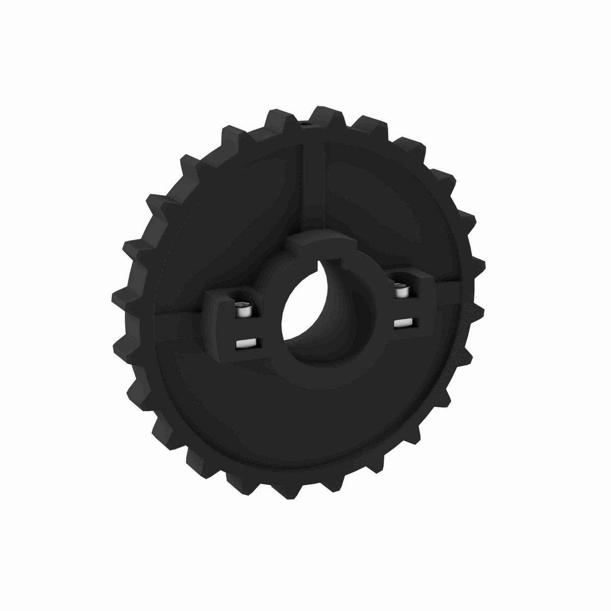 Rexnord 5700 Series Split Molded Nylon Sprocket and a 24 Teeth with 1-7/16in Round Shaft-Ready Bore with Keyway & Setscrew - 614-59-4