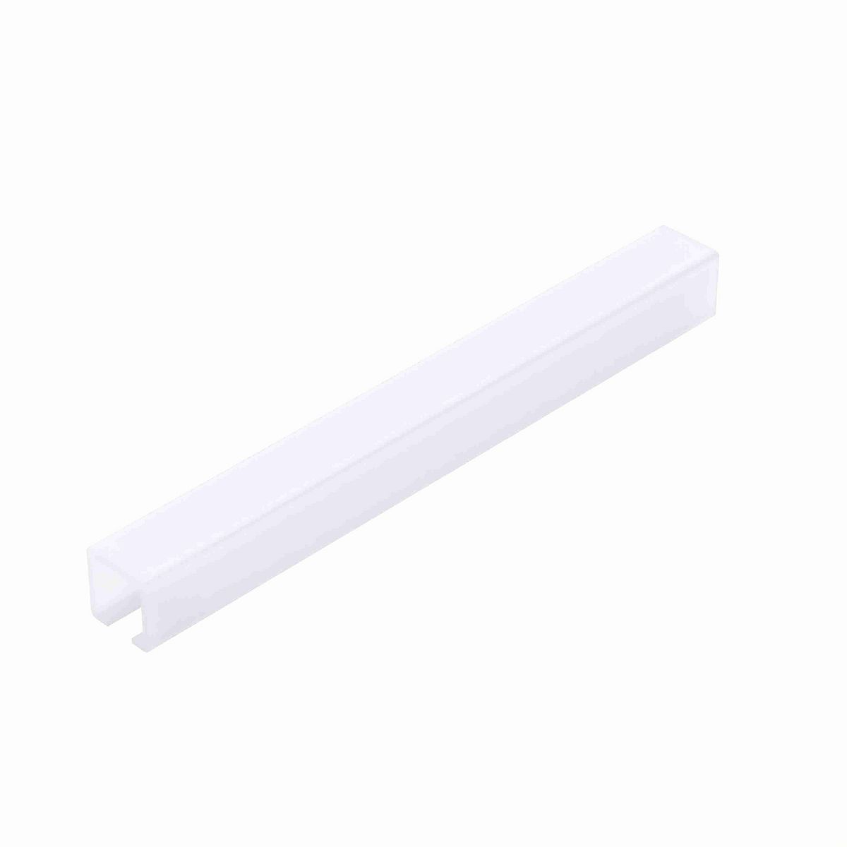 System Plast Tube Cover: 1.22"W X 1.23"H X 240"L White UHMW-PE - VG-P1X1BC-20