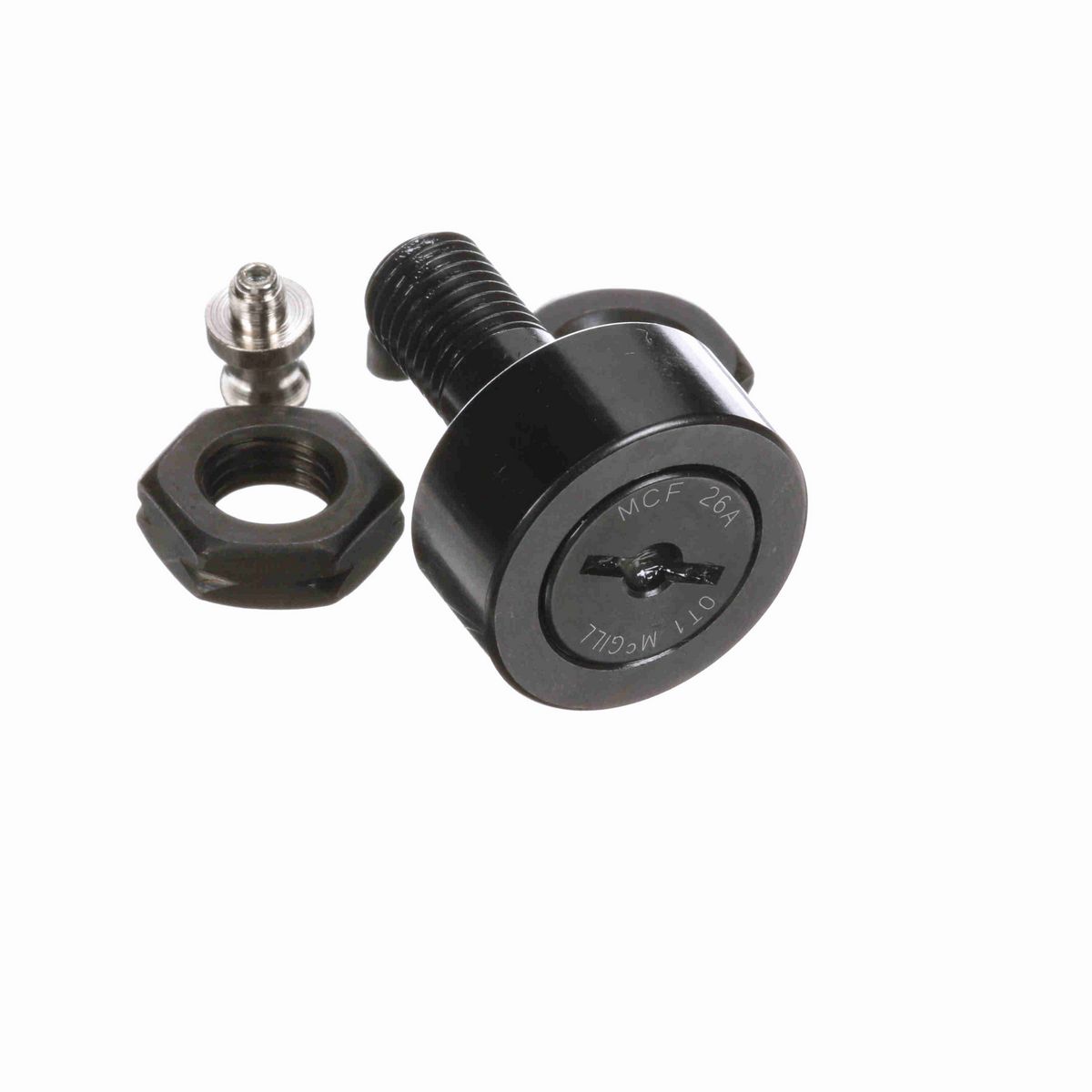 Опорный ролик с цапфой McGill CAMROL MCF 26A, бочкообразный, со шлицем под отвёртку, метрический