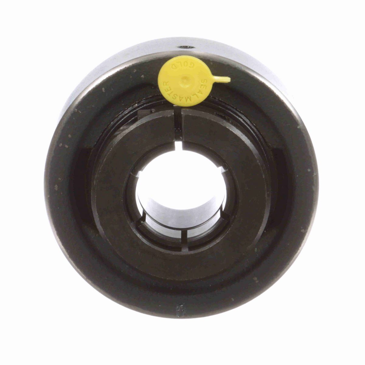 Sealmaster Mounted Cast Iron Cylindrical Cartridge Ball Bearing - 52100 Bearing Steel, Black Oxided - Concentric Lock - SC-20T