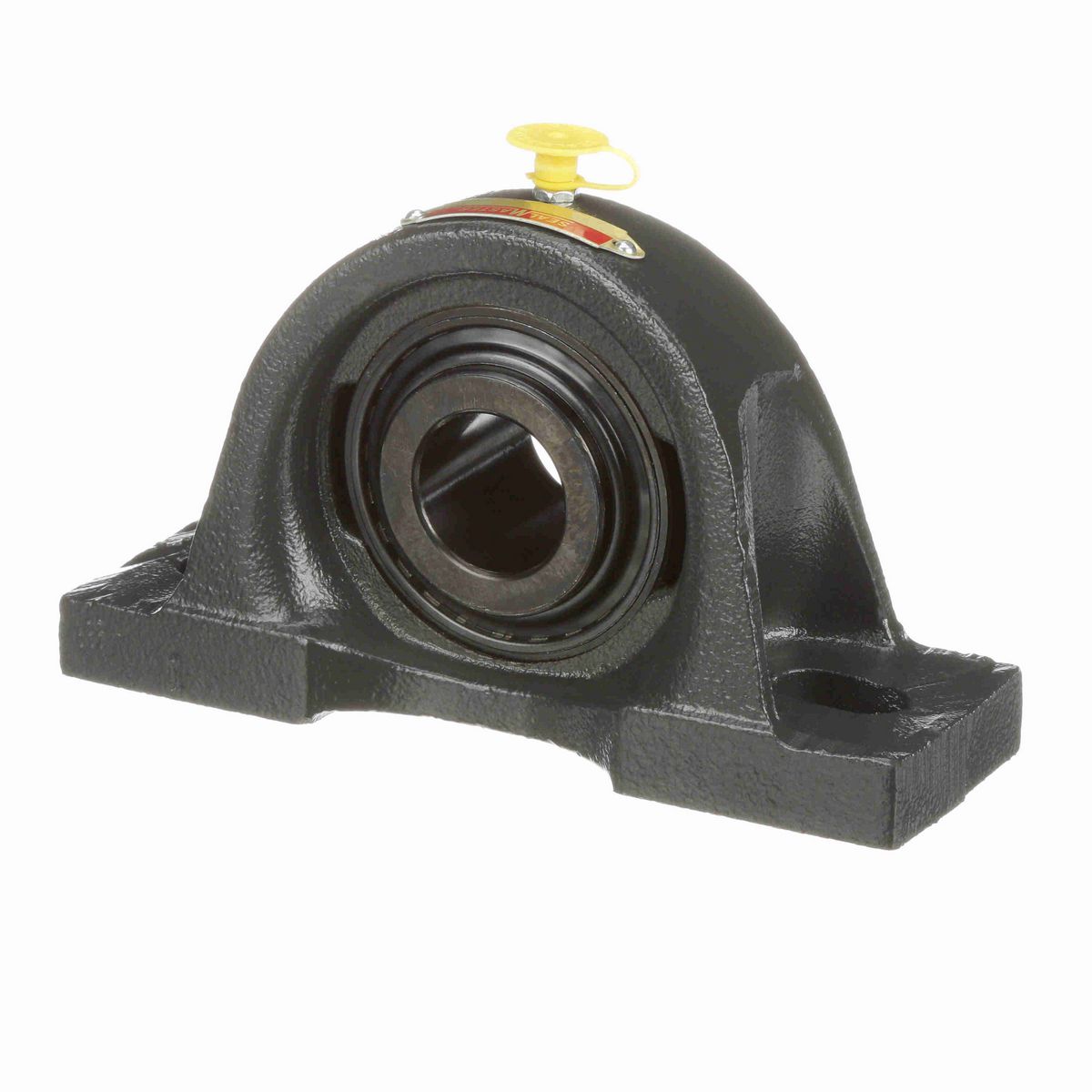 Sealmaster Mounted Cast Iron Two Bolt Pillow Block Ball Bearing - 52100 Bearing Steel, Black Oxided - Setscrew Lock - MP-20C