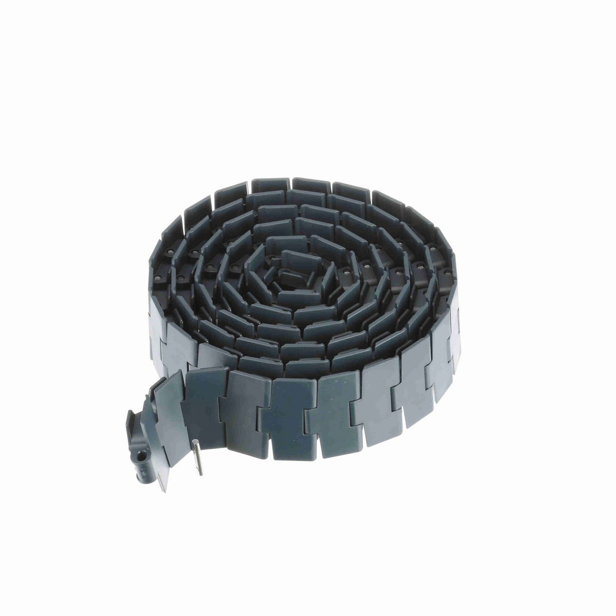 System Plast 880TAB Side-flexing Solid Top, Material: NG evo (Gray Blue), Width: 3.25in, Pitch: 1.5in - NGE880TAB-K325