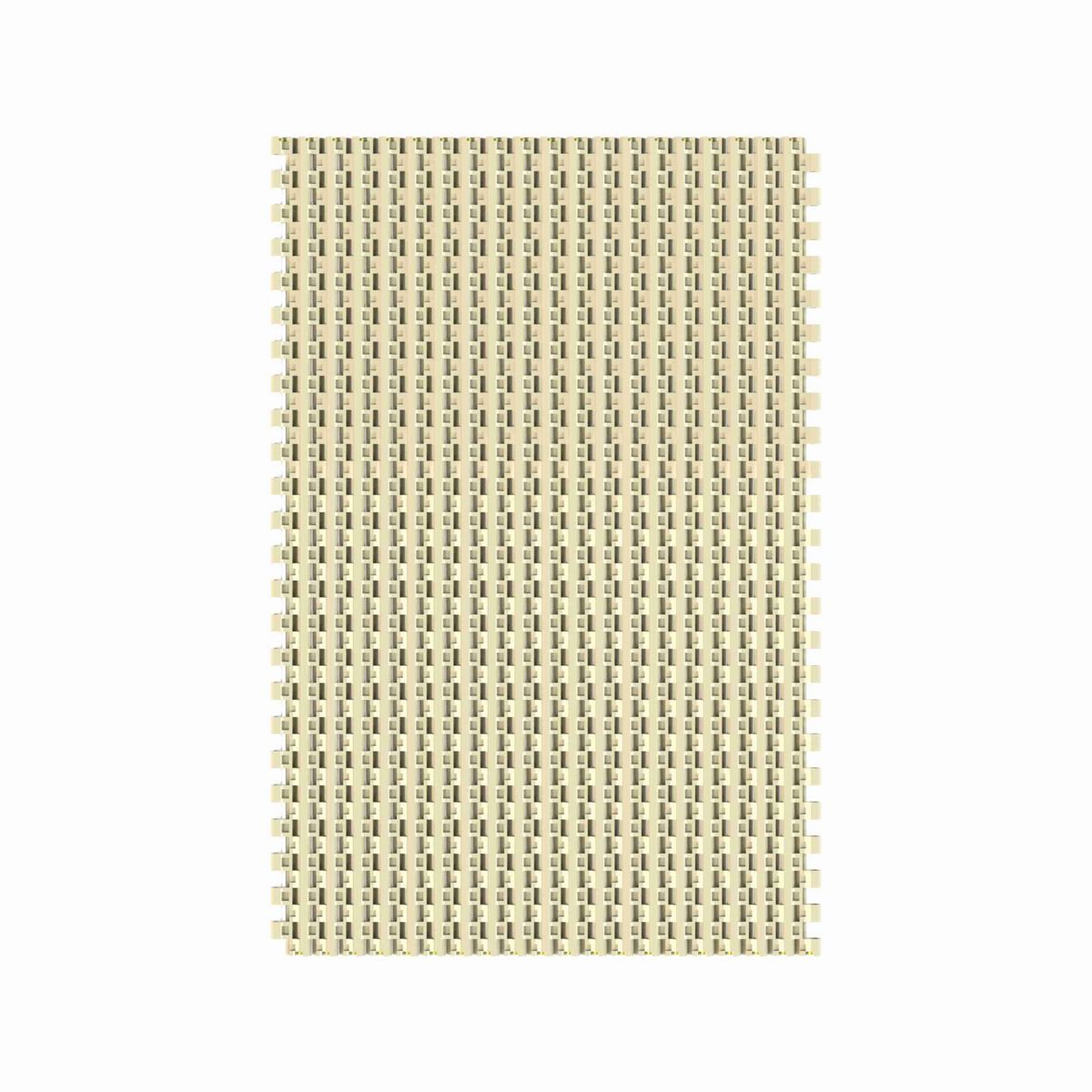 Rexnord 1505 Straight Running Solid Top, Material: Beige High Temperature, Width: 9in, Pitch: 15mm - HT1505-9