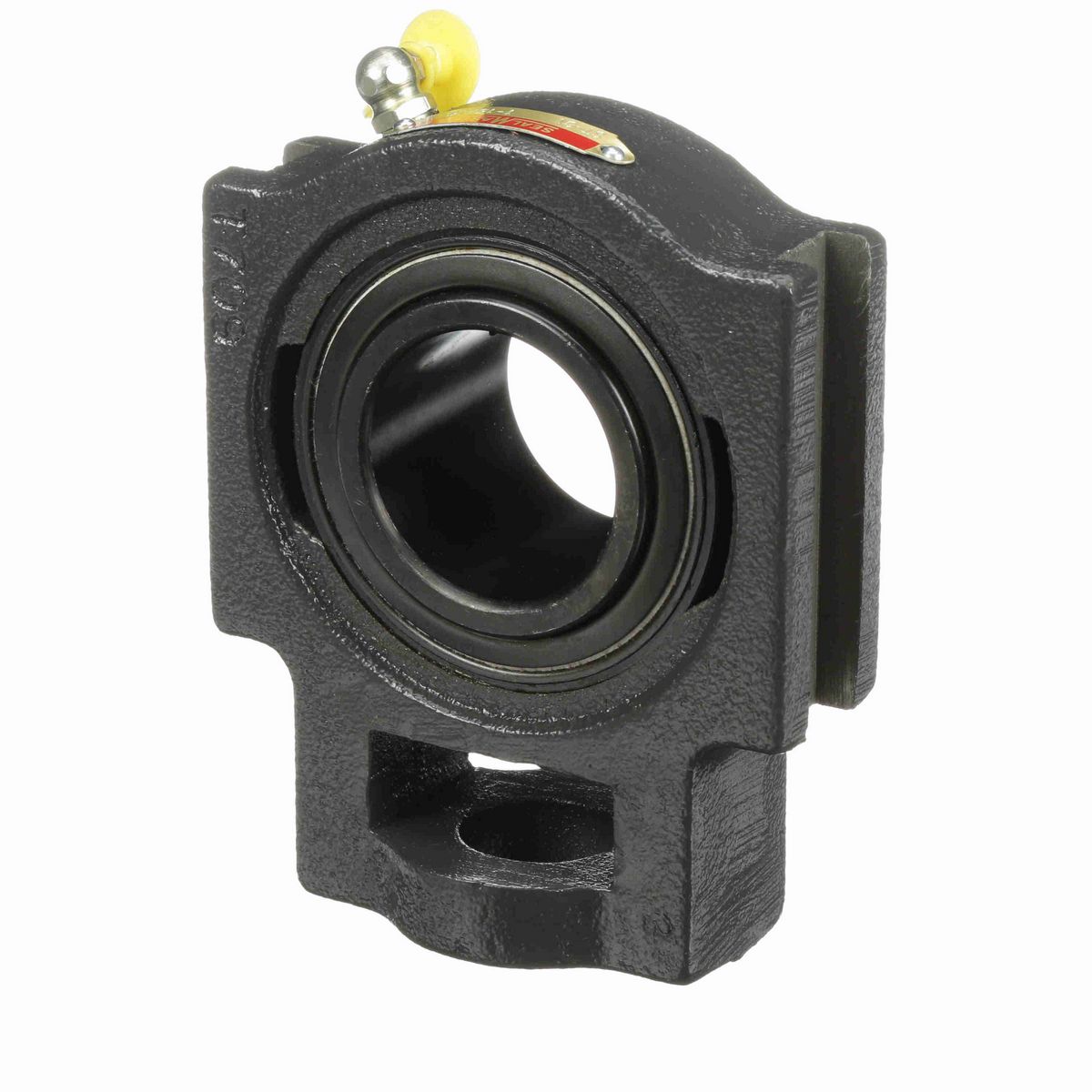 Sealmaster Mounted Cast Iron Wide Slot Take Up Ball Bearing - 52100 Bearing Steel, Black Oxided - Setscrew Lock - ST-31