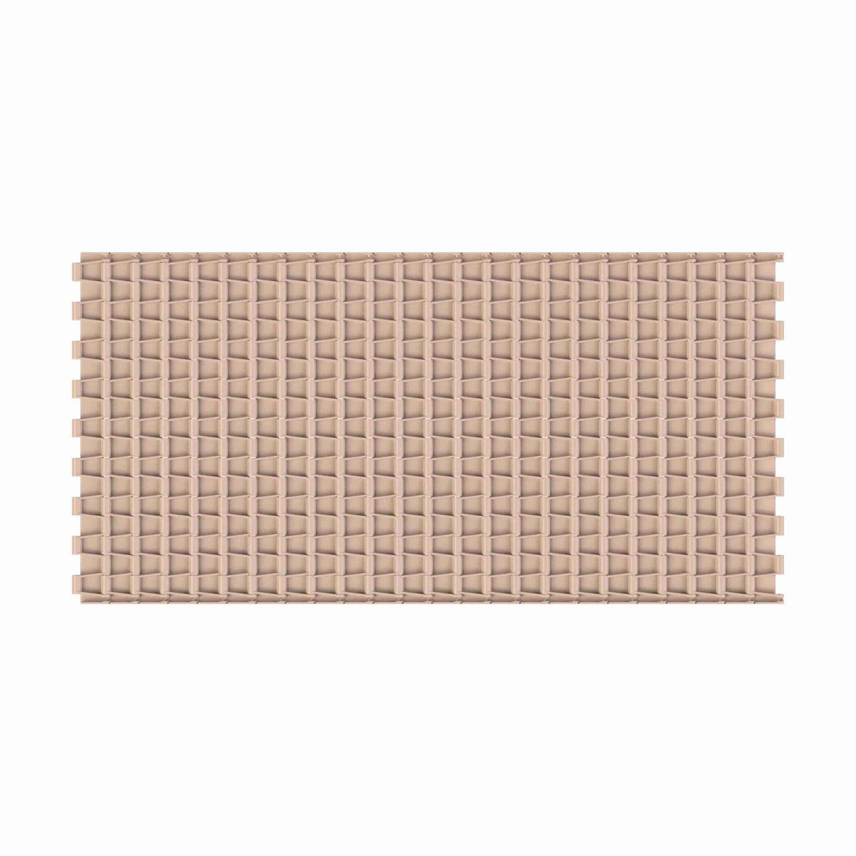 Rexnord 5705 Straight Running Solid Top, Material: Tan Low Friction, Width: 12in, Pitch: 1.5in - LF5705-12