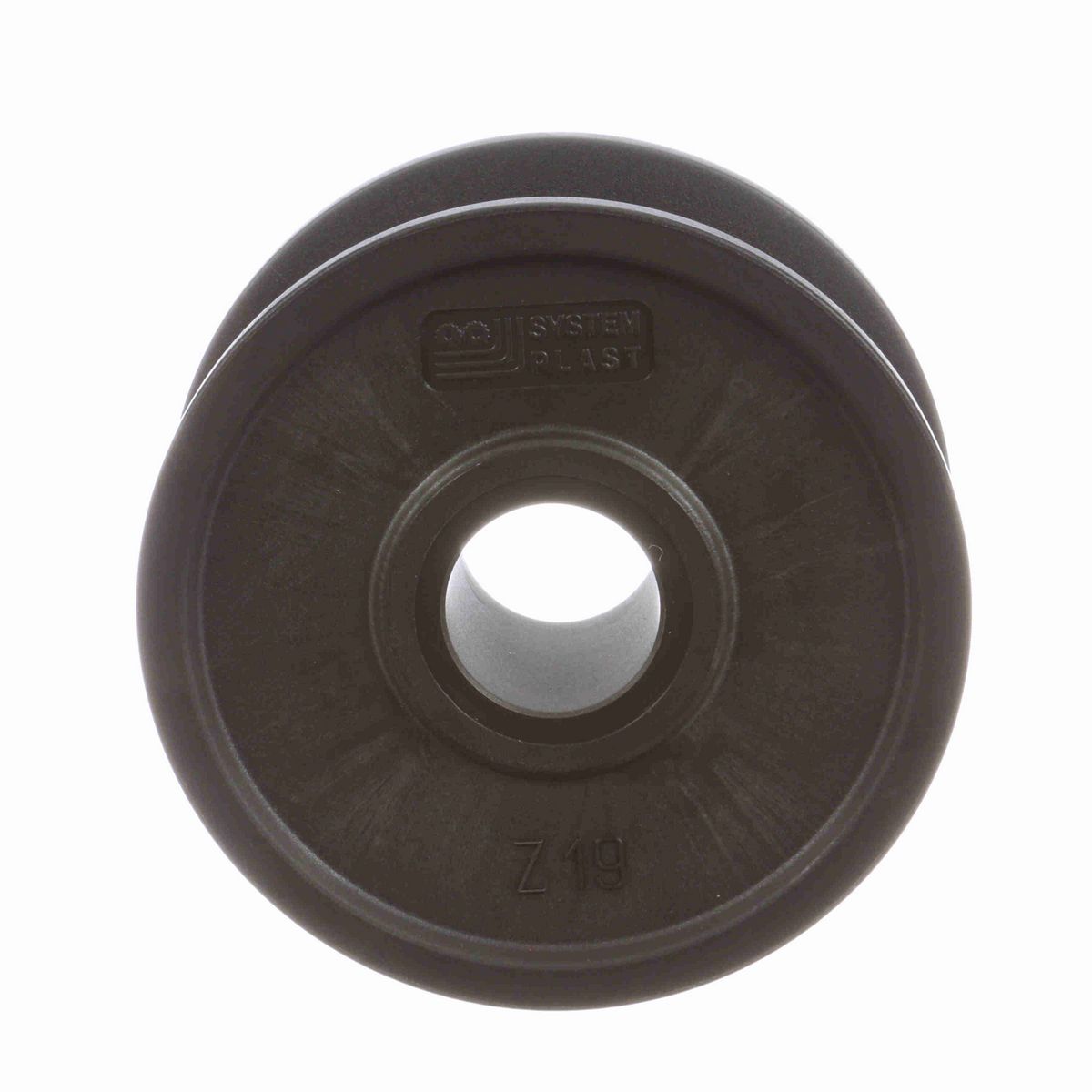 System Plast 820 Series Solid One Piece Molded Sprocket with 19 Teeth and a 30mm Round Idler Bore - 820-19R30M-W
