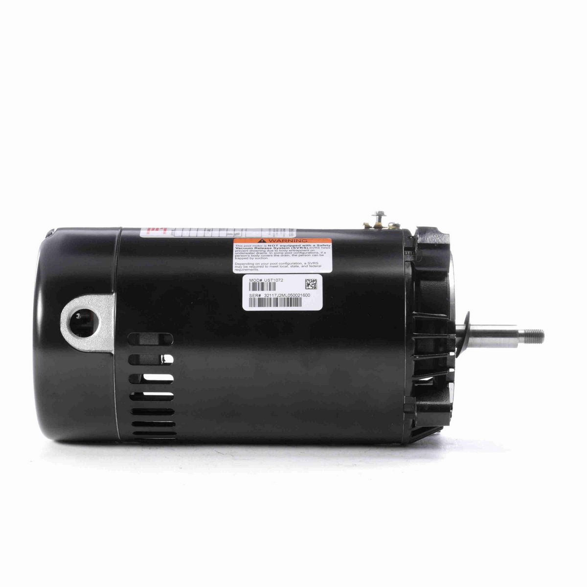Century Pool Pump Motor, 3/4 HP, 1 Ph, 60 Hz, 230/115 V, 3600 RPM, 56J Frame, ODP - UST1072