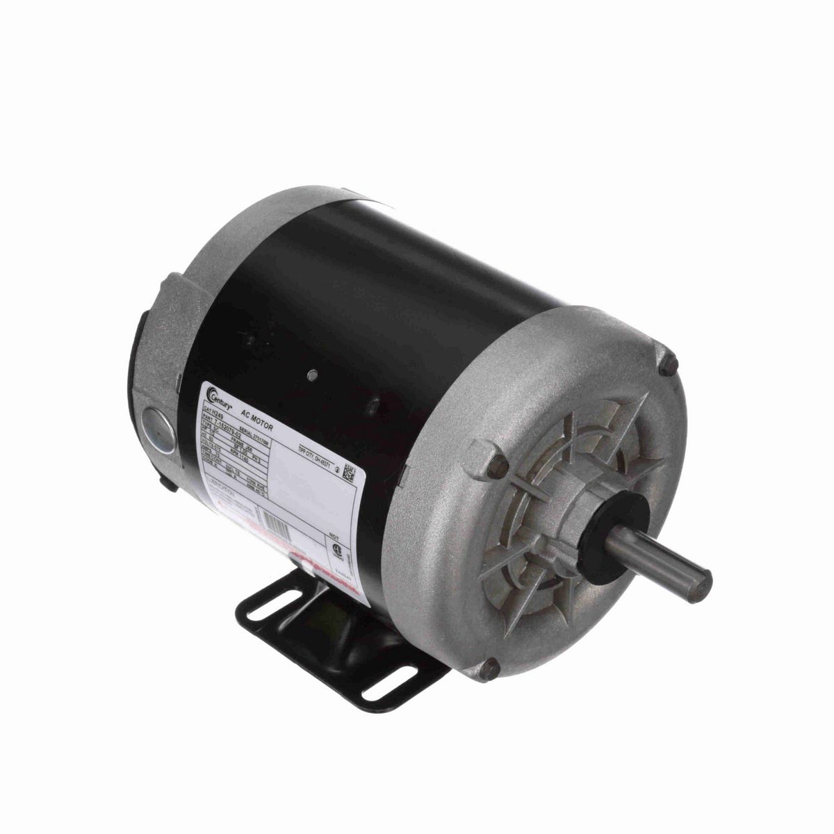 Century General Purpose Pump Motor, 1/3 HP, 3 Ph, 60 Hz, 200-230/460 V, 3600 RPM, H56J Frame, TENV - H259