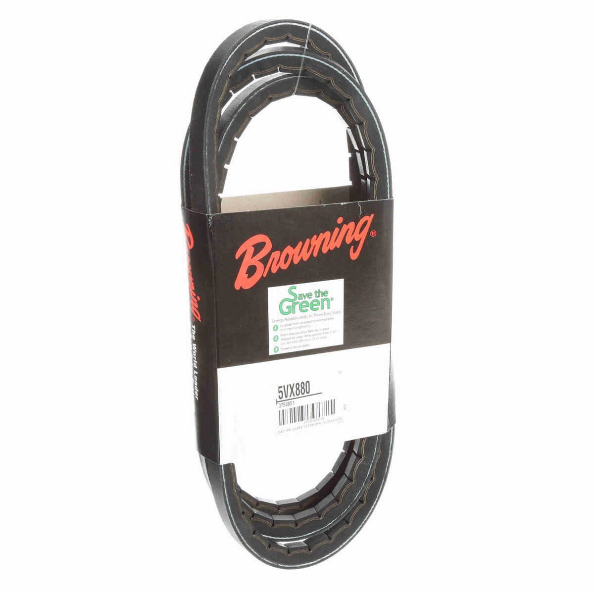 Browning EPDM Notched Belt 98% Efficient - 5VX880