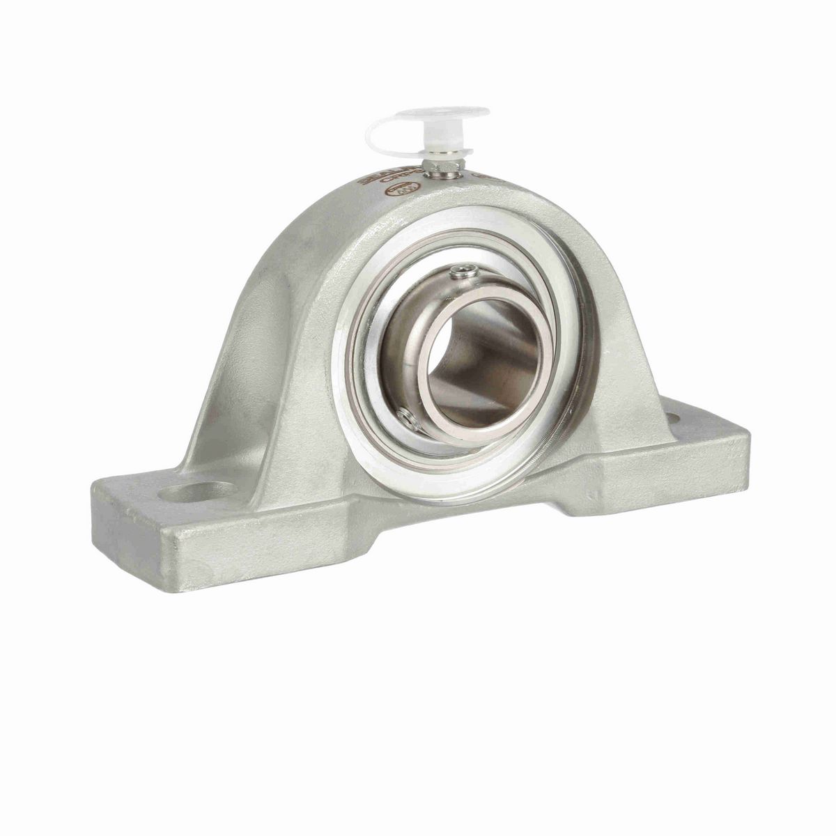 Sealmaster Mounted Stainless Steel Two Bolt Pillow Block Ball Bearing - 52100 Bearing Steel, Phosphorus Nickel Coated - Setscrew Lock - Corrosion Resistant - CRPS-PN16