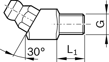 Смазочный ниппель гидравлического типа Bosch Rexroth M6X8-30DEG [R341702302]