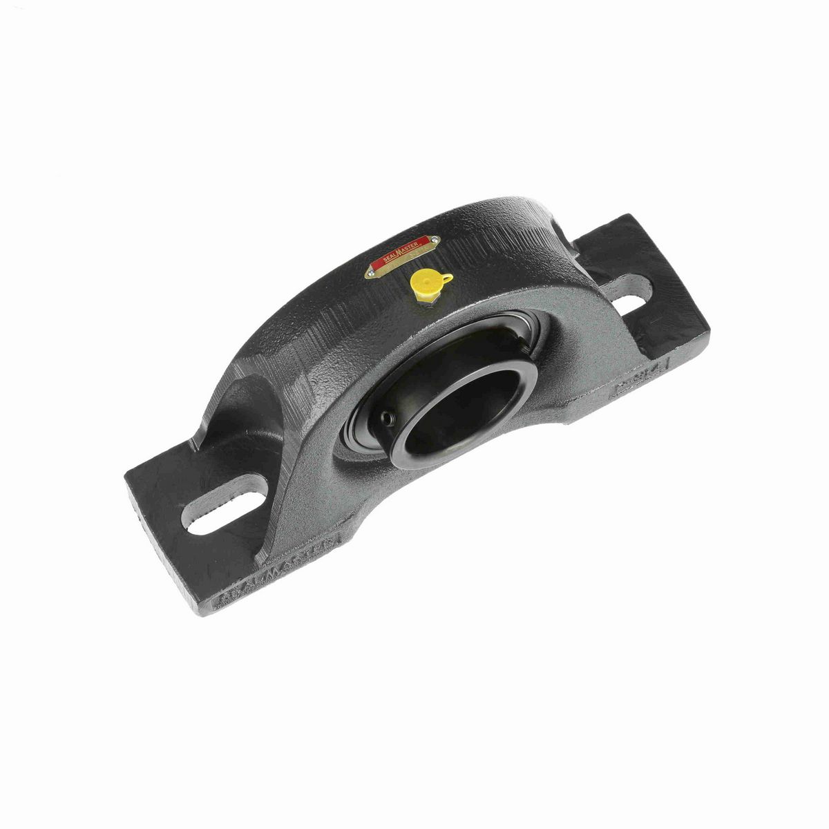 Sealmaster Mounted Cast Iron Two Bolt Pillow Block Ball Bearing - 52100 Bearing Steel, Black Oxided - Setscrew Lock - MP-51