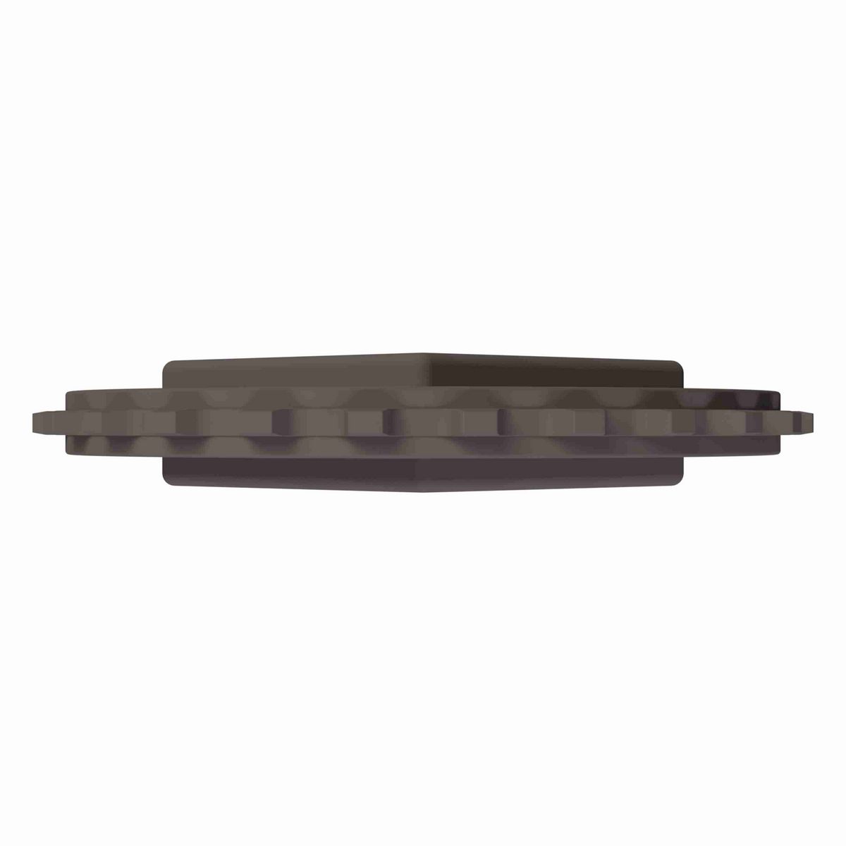 Rexnord 5930 Series Solid One Piece Molded Acetal Sprocket with 25 Teeth and a 65mm Square Bore - 114-694-16
