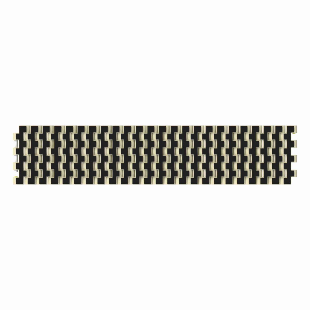 Rexnord 1505 RubberTop® Straight Running RubberTop®, Material: Beige High Temperature, Width: 3in, Pitch: 15mm - HTF1505-3