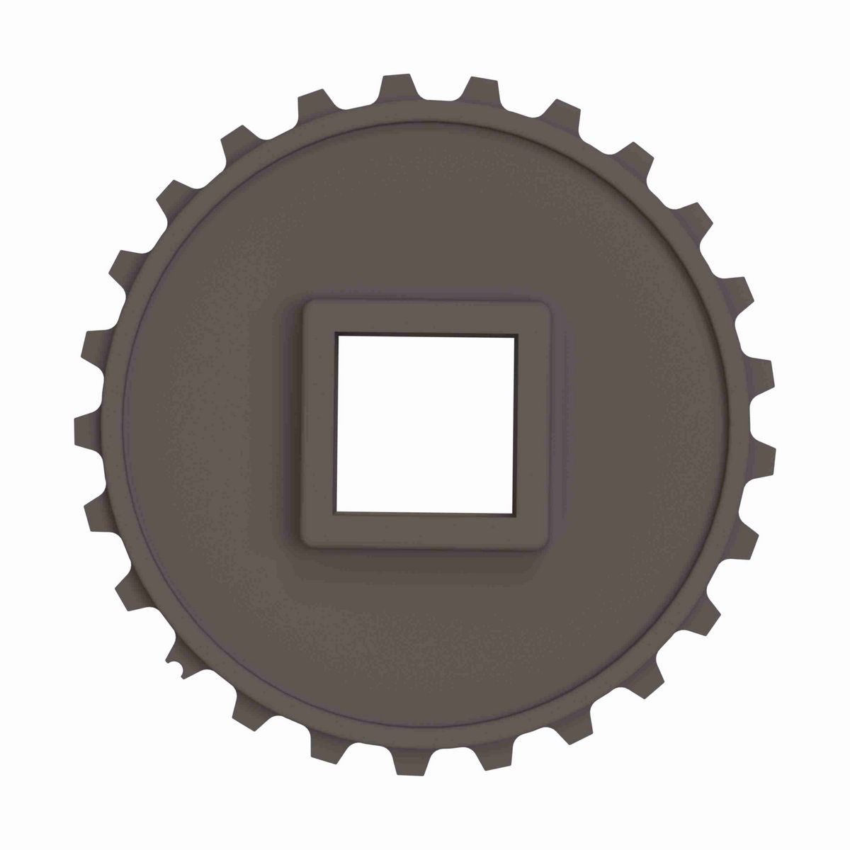 Rexnord 5930 Series Solid One Piece Molded Acetal Sprocket with 25 Teeth and a 40mm Square Bore - 114-692-11