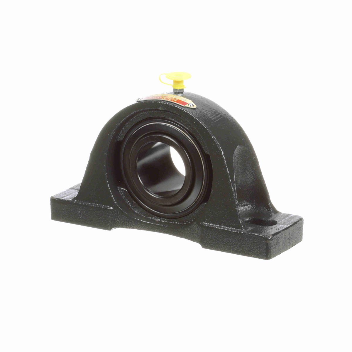 Sealmaster Mounted Cast Iron Two Bolt Pillow Block Ball Bearing - 52100 Bearing Steel, Black Oxided - Setscrew Lock - NP-25