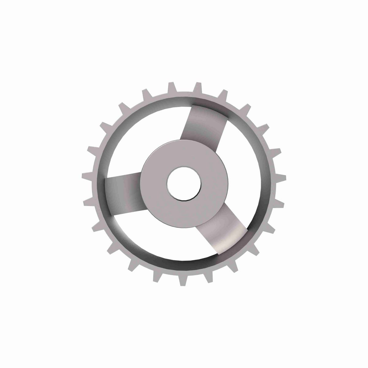 Rexnord 821 Series Solid One Piece Cast Iron Sprocket with 23 Teeth and a 1in Round Rough Stock Bore (RSB) - 401-211-2