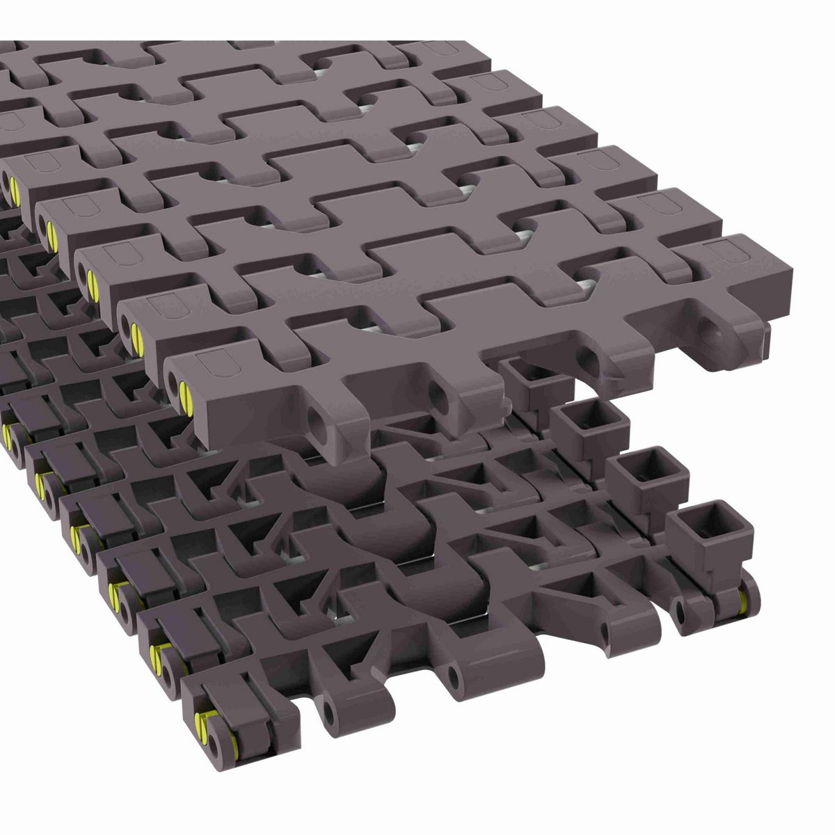 Rexnord 7956GT Side-flexing Flush Grid, Material: Brown High Performance, Width: 6in, Pitch: 1.25in - 81449961