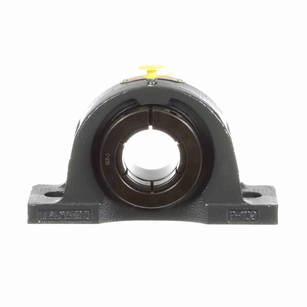 Sealmaster Mounted Cast Iron Two Bolt Low Base Pillow Block Ball Bearing - 52100 Bearing Steel, Black Oxided - Concentric Lock - NPL-27TC