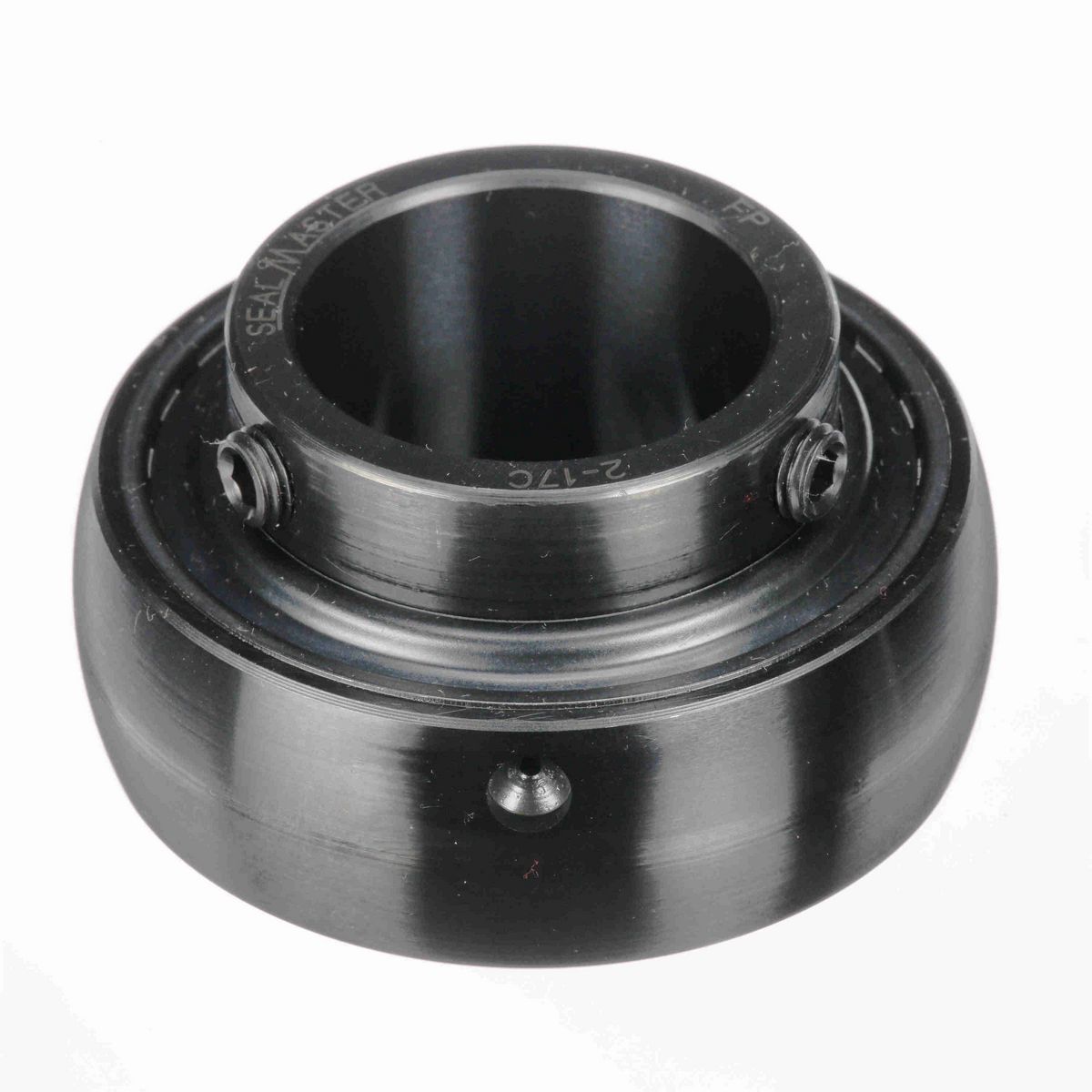 Sealmaster Mounted Insert Only Ball Bearing - 52100 Bearing Steel, Black Oxided - Setscrew Lock - 3-37C