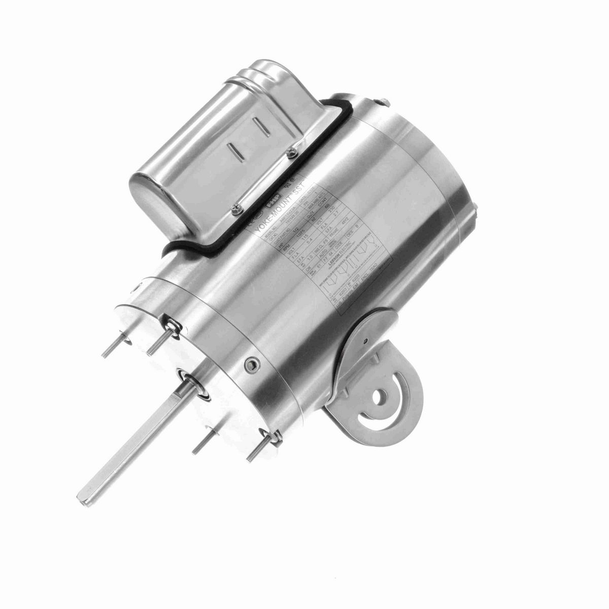 LEESON Pedestal Fan Motor, 0.50 HP, 1 Ph, 60 Hz, 115/230 V, 1200 RPM, 48YZ Frame, TEAO - 191548.00