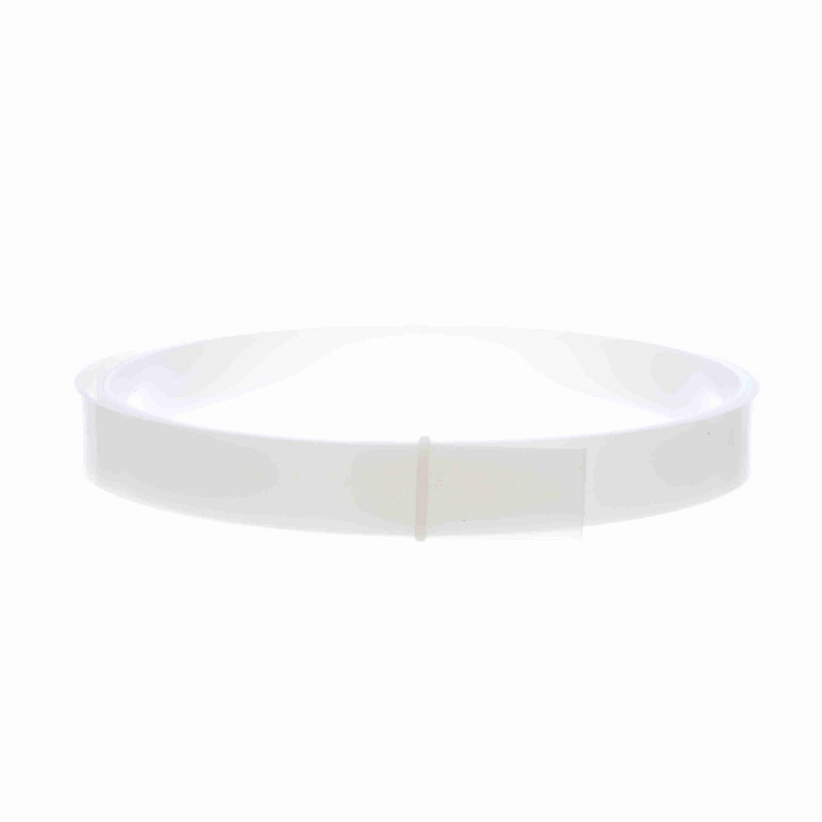 System Plast Rectangular Wear Strip: 0.13"W X 1.5"H X 120"L White UHMW-PE - HS-0224-10