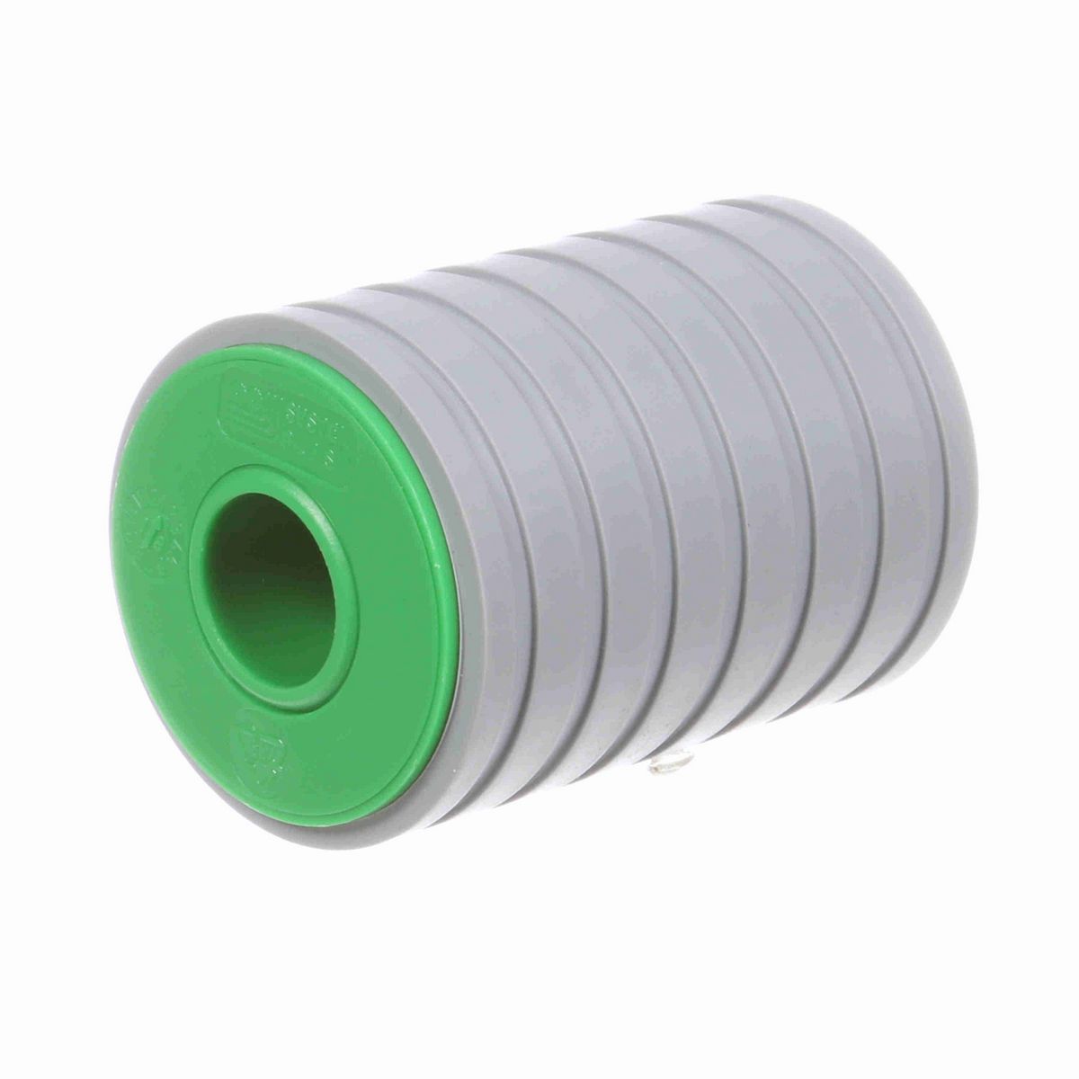 System Plast Return Roller with Rubber; OD: 57-mm, Shaft Dia: 20-mm, Length: 82.5-mm, Color: Green - RR-57B20ML83-PEG