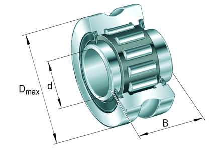 Направляющий ролик INA LFR22/8-6-2RSR-NA