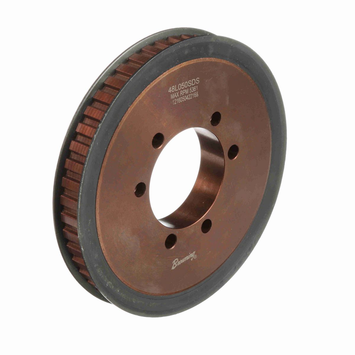 Browning Steel Bushed Bore Gearbelt Pulley - 48L050SDS
