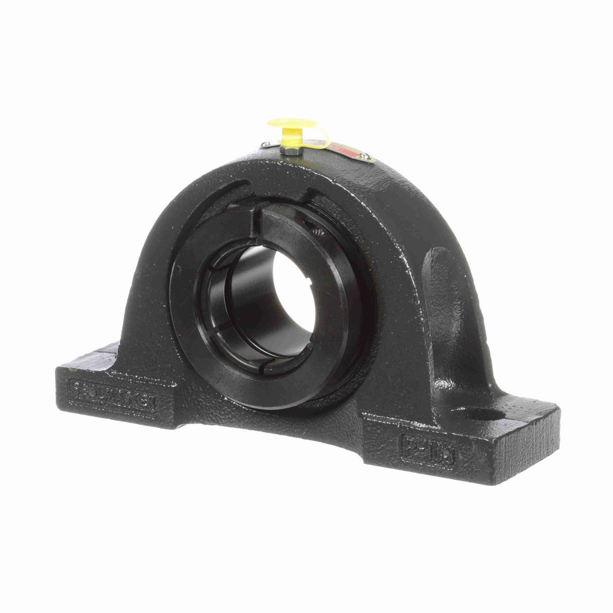 Sealmaster Mounted Cast Iron Two Bolt Pillow Block Ball Bearing - 52100 Bearing Steel, Black Oxided - Concentric Lock - NP-28TC