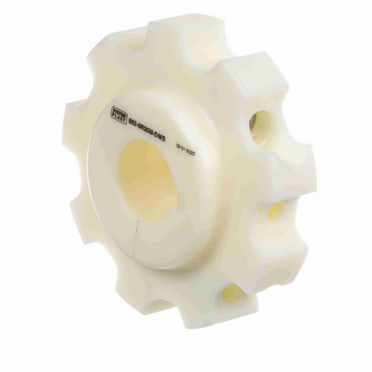 System Plast 882 Series Split Machined Sprocket with 9 Teeth and a 30mm Round Shaft-Ready Bore - 882-9R30M-DMS