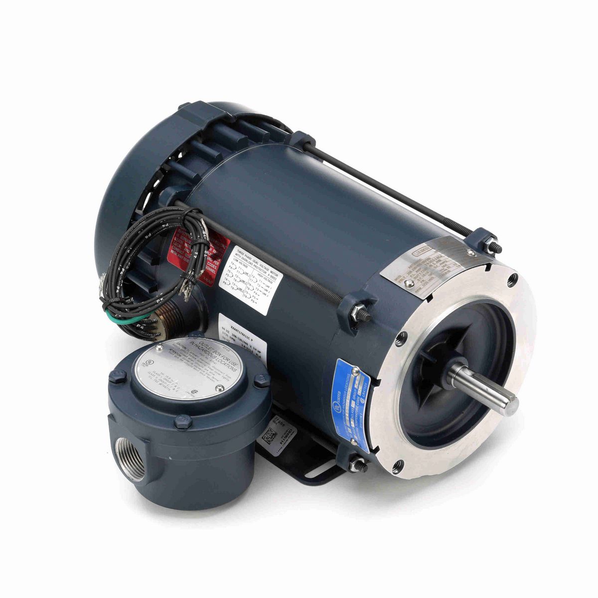 LEESON Explosion Proof Motor, 0.75 HP, 3 Ph, 60 Hz, 575 V, 1800 RPM, 56C Frame, EPFC - 111216.00