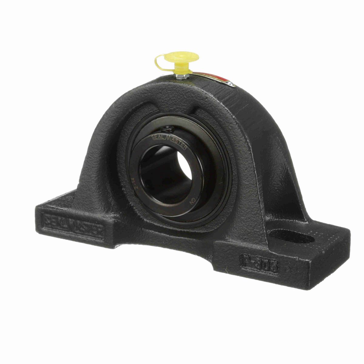 Sealmaster Mounted Cast Iron Two Bolt Pillow Block Ball Bearing - 52100 Bearing Steel, Black Oxided - Setscrew Lock - MP-20