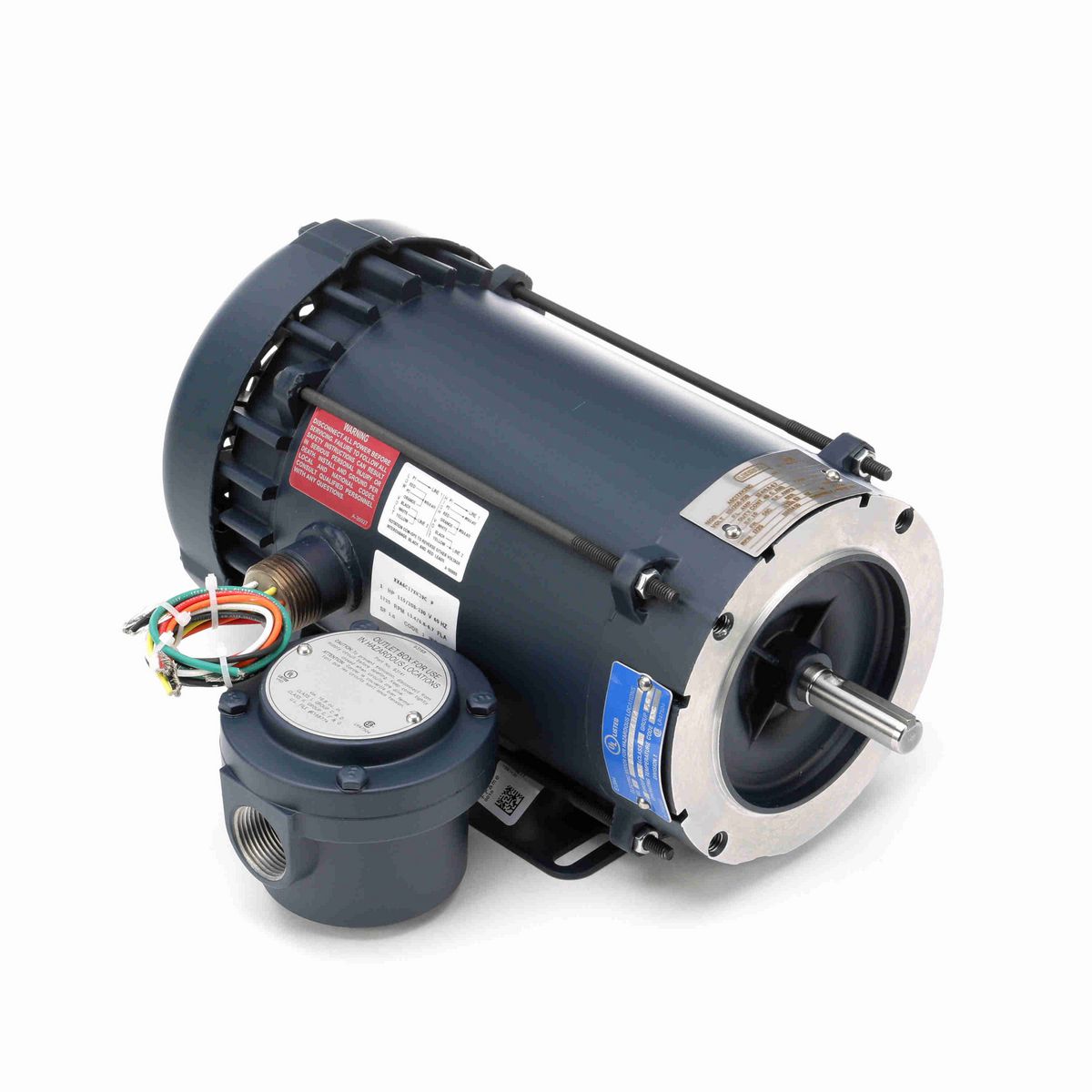 LEESON Explosion Proof Motor, 1 HP, 1 Ph, 60 Hz, 115/208-230 V, 1800 RPM, 56C Frame, EPFC - 116614.00