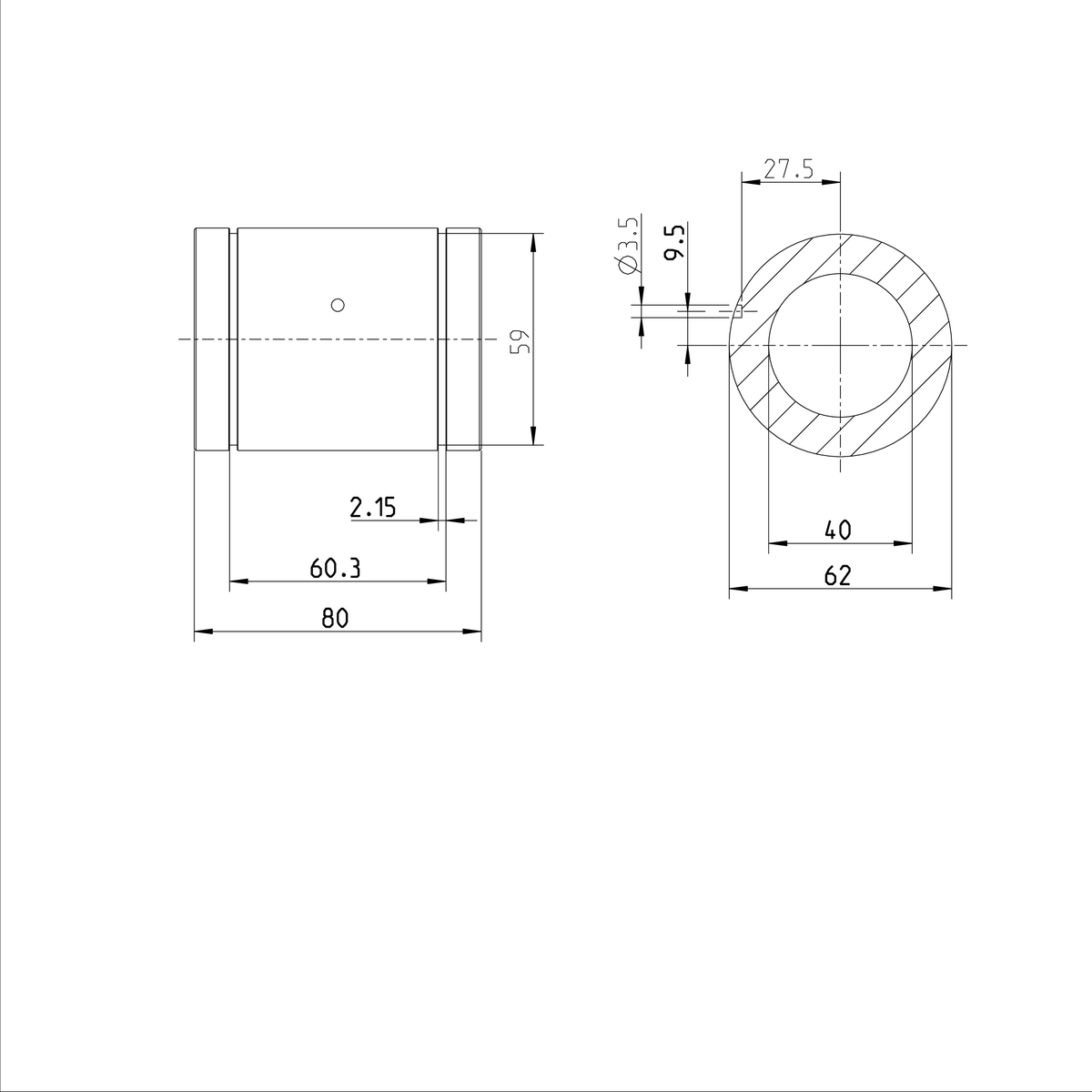 Суперлинейная втулка Bosch Rexroth KBSH-40-D [R073014040]
