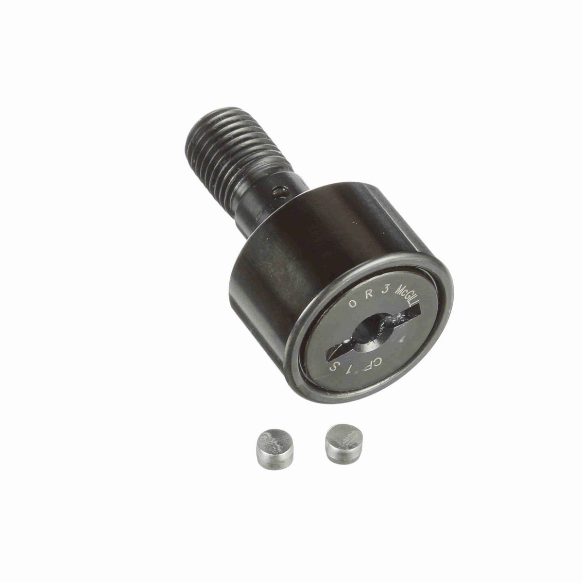 Опорный ролик с цапфой McGill CAMROL CF 1 S, цилиндрический, с уплотнением, со шлицем под отвёртку, дюймовый