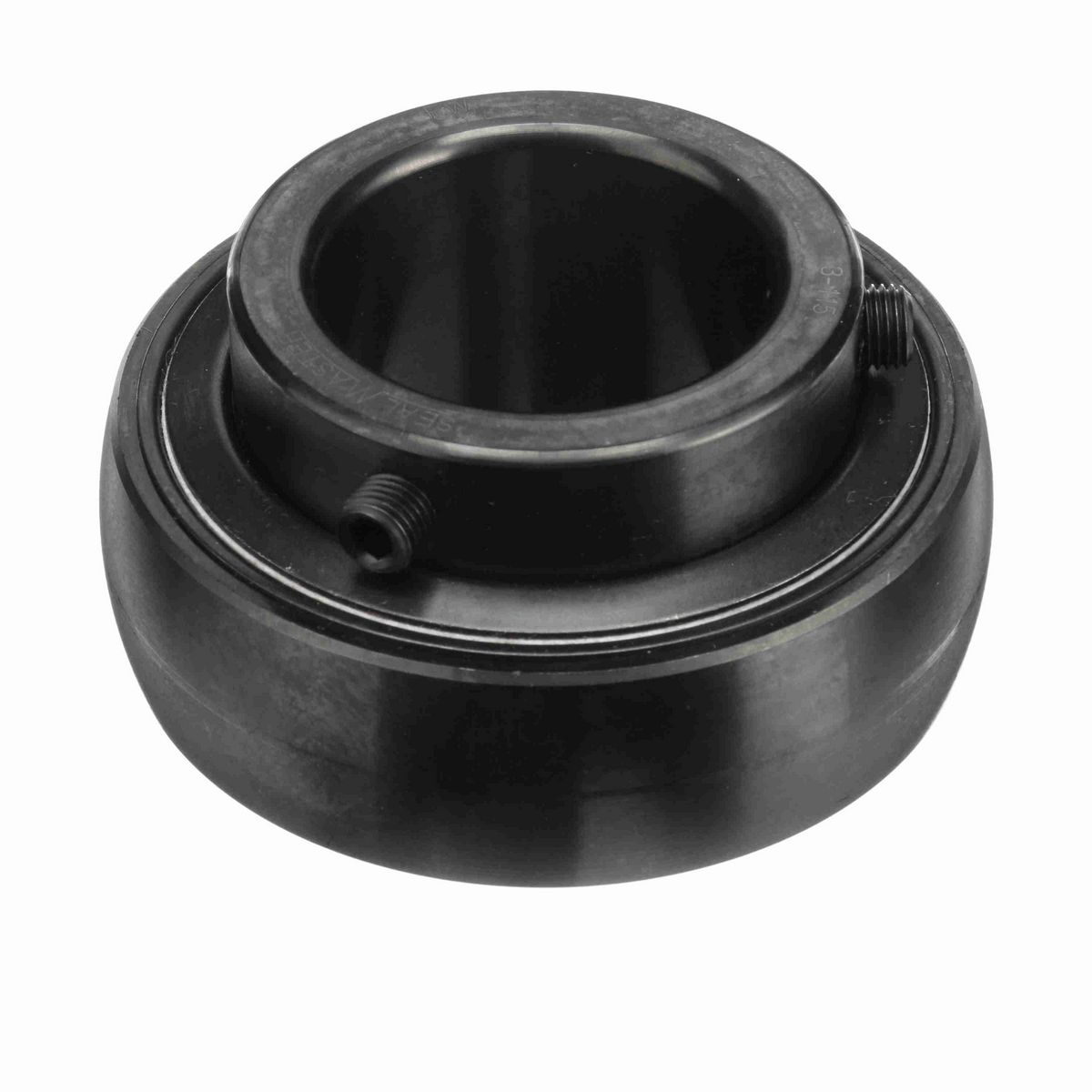 Sealmaster Mounted Insert Only Ball Bearing - 52100 Bearing Steel, Black Oxided - Setscrew Lock - 3-115