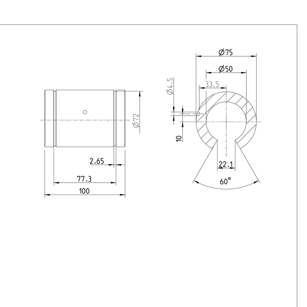 Суперлинейная втулка Bosch Rexroth KBSH-O-50-DD [R073125040]