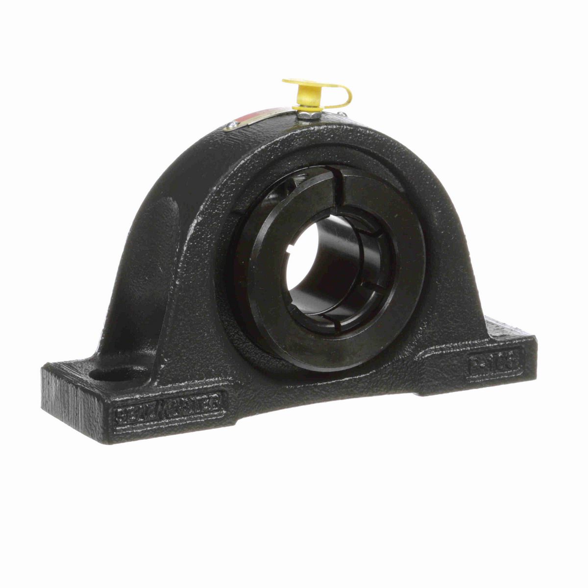 Sealmaster Mounted Cast Iron Two Bolt Pillow Block Ball Bearing - 52100 Bearing Steel, Black Oxided - Concentric Lock - NP-22TC
