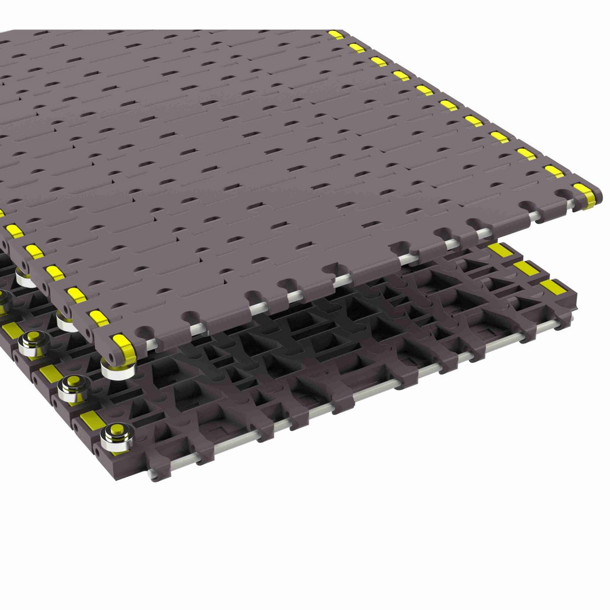 Rexnord 7956B Side-flexing Flush Grid, Material: Brown High Performance, Width: 15in, Pitch: 1.25in - 81450351